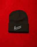 NIke NYC Triple Swoosh Black Beanie