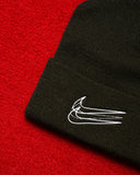 NIke NYC Triple Swoosh Black Beanie