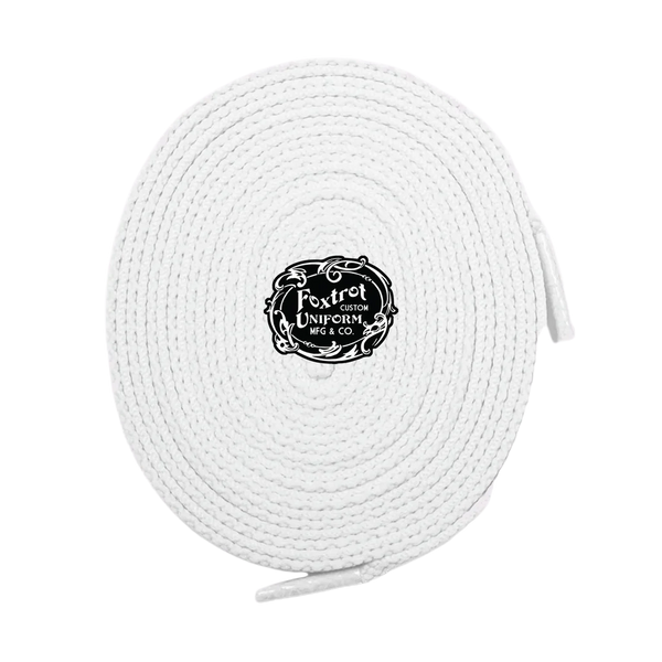 Foxtrot Uniform Solid White Laces