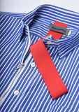Beautilities Utility Zip Shirt Blue Stripe