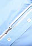 Beautilities Utility Zip Shirt Light Blue