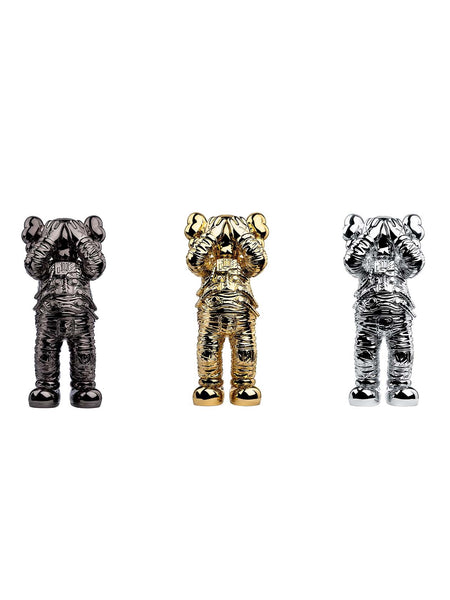 KAWS Holiday Space Figure Gold/Black/Silver Set (2020）