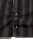 Beautilities Utility Zip Shirt Black x White Stripe