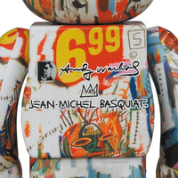 BE@RBRICK Andy Warhol x JEAN-MICHEL BASQUIAT #4 1000％