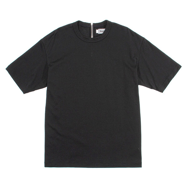 Beautilities Back Neck Zip T-Shirt Black