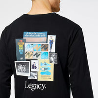 New Balance Athletics Legacies Graphic Collage Long Sleeve Tee MT23568BK