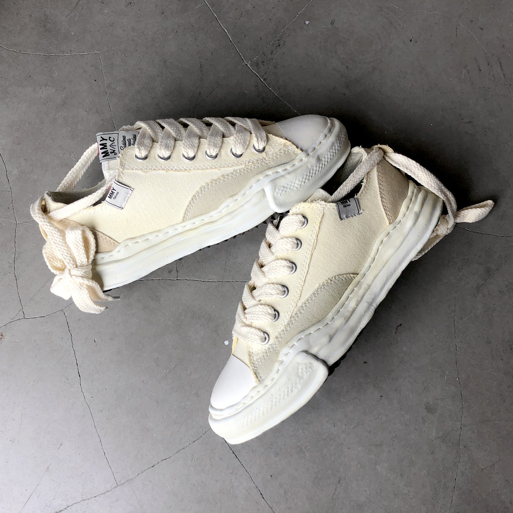 Maison MIHARA YASUHIRO x Nigel Cabourn Over Dyed Ivory Sneaker – HOLY CLUB